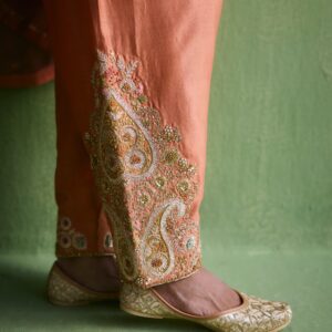Peach Silk Salwar Suit