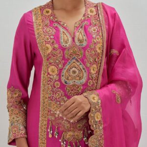 Pink Silk Salwar Suit