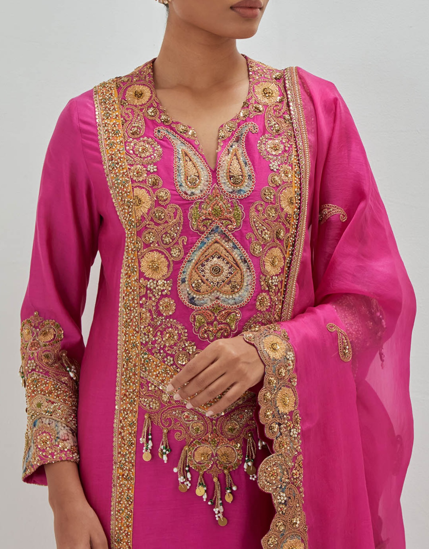 Pink Silk Salwar Suit