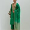 Emerald Green Silk Suit