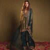 Metallic Tissue Palazzo Suit