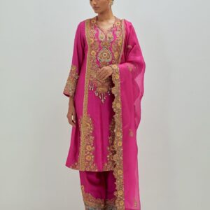 Pink Silk Salwar Suit