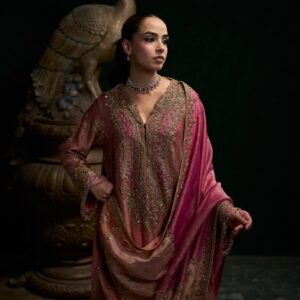 Rose Gold Metallic Tissue Suit