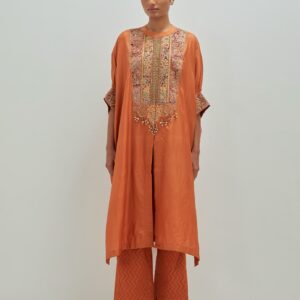 Rust Orange Kaftan Set