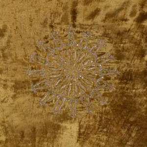 Heena green hand-embroidered zardozi velvet doshala with boota work by CoutureCraze