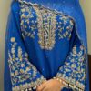 Royal Blue Embroidered Sharara Set